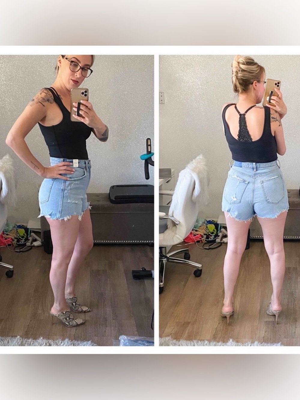 Abercrombie & Fitch ultra High Rise Mom Shorts
